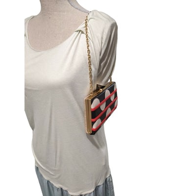 DVF eel & python double-sided two-way clutch w mod print - 4