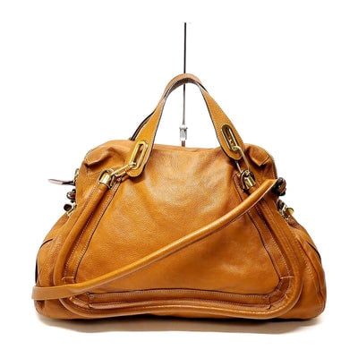 Chloé 'Paraty' style camel leather top zip two-way bag (1 of 4)