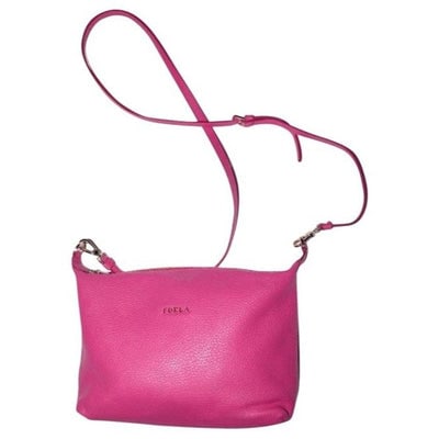 NWT, Furla, textured hot pink leather, two-way style, cross body, shoulder, or top handle, purse: For sale is a new with tags, Furla, textured pink leather, two-way style, cross body, shoulder, or top handle, purse with built in cards slots! This brand new and unused designer purse is a great