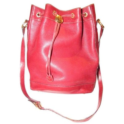 RARE, Gucci, Tom Ford era, pebbled and smooth, true red leather XL bucket style cross body/ shoulder (1 of 4)
