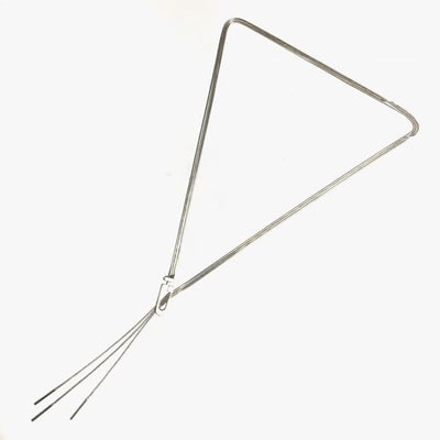Gucci sterling three strand lariat necklace w square G clasp (1 of 4)