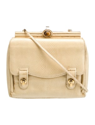 Judith Lieber Ivory Snakeskin & Tiger's Eye Two-way (1 of 4)