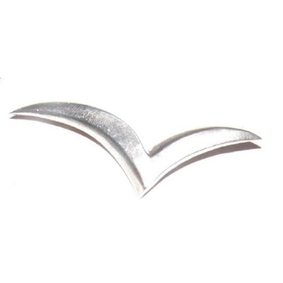 Tiffany And Co Vintage Sterling Brooch: For sale is a vintage, Tiffany & Co., sterling silver, modernist, elongated 'V' or abstract, stylized wings brooch! The large, sterling silver, polished brooch is of a an elongated 'V' shape that 