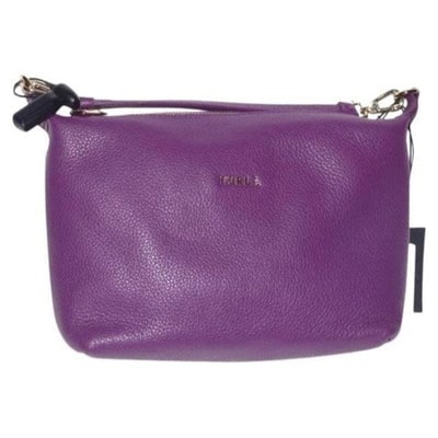 New w Tags, FURLA Pebbled Purple Leather 2-Way Crossbody: For sale is a new with tags, Furla, textured purple leather, two-way style, cross body, shoulder, or top handle, purse with built in cards slots! This brand new and unused designer purse is a great co