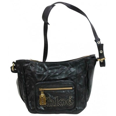 Chloé 'Eclipse' black leather two way-cross body/clutch (1 of 4)