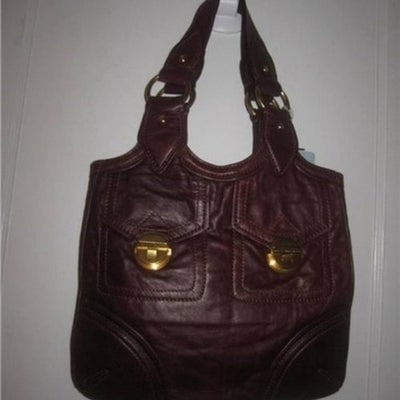 NWT, Marc Jacobs, Chocolate Brown Leather, XL Satchel (1 of 4)
