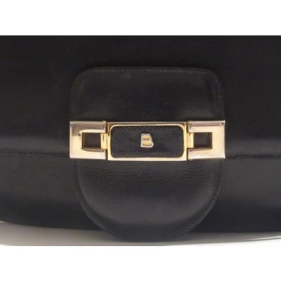 Bally Navy Blue Leather Shoulder Bag - 2