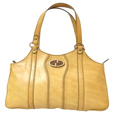 Gucci Vintage Satchelsdesigner Purses Buttery Camel With Brass Hardware Leather Satchel: Sought after Gucci style-very popular! * For sale is a GUCCI, buttery soft camel leather, satchel with two handles, a top zip closure, contrast stitching, and brass accents! This bag is a rare style b