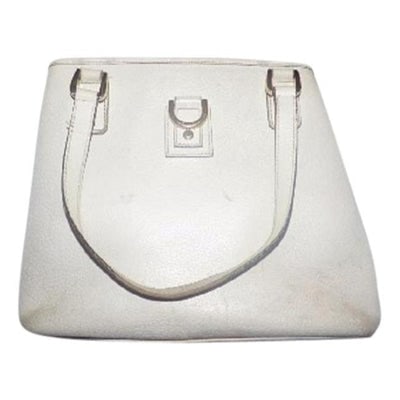 Gucci Abbey Vintage White Leather And Pink Lining Satchel: For sale is an AMAZING, GUCCI Abbey D Ring, white leather, two strap, satchel purse with pink interior and gold hardware! It is a classic style that would be great used as your everyday, signature pur