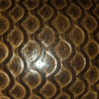 Fendi brown tooled leather pouch purse with adjustable strap - 4