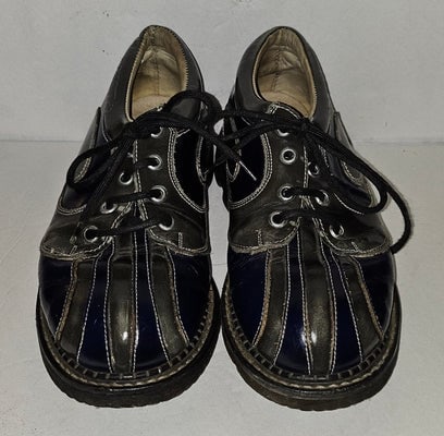 Vintage 90s John Fluevog Sie 7W/9M Angel Gibson Swirl Leather Derby Shoes (1 of 4)