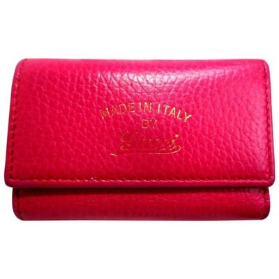 Gucci Hot Pink Leather Key Holders And Wallet (1 of 4)