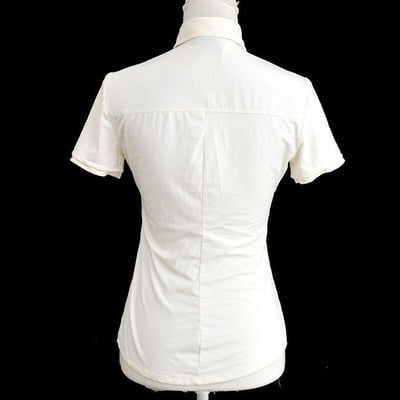 Fendi White With Ff Logo Pocket Button Down Blouse - 4