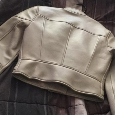 Coach NWT Grey Birch Leather Chrome Jacket - 2