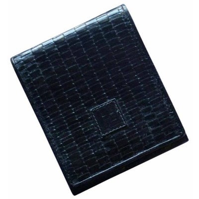 Fendi Shoulder Clutch Two Way Or Woven Black Leather Cross Body Bag: For sale is a new old stock, Fendi, black woven leather, two-way- cross body/shoulder purse or clutch with a removable silk corde strap, woven leather front, smooth leather back, and the original tags