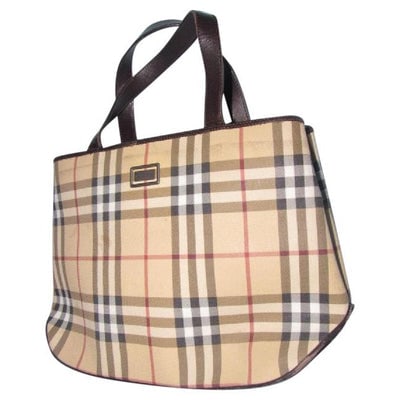Burberry Nova Check Plaid Canvas & Leather Satchel (1 of 4)