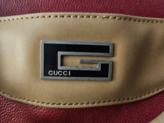 Gucci Tom Ford Red Leather Weekender Carry-on Roller bag - 3