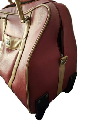 Gucci Tom Ford Red Leather Weekender Carry-on Roller bag - 4