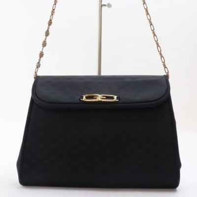 Gucci, black micro Guccissima print silk velvet over leather, two-way style bag with a removable: One of a kind vintage Gucci evening bag! For sale is a vintage, one of a kind, Gucci, micro Guccissima print black silk over leather, two-way style- clutch, shoulder, or cross body bag with a unique, 
