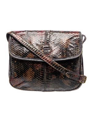 Fendi multi-colored python leather two-way crossbody: For sale is a Fendi multi-colored python leather two-way crossbody with Gold-Tone Hardware, removable strap, & it Includes its Dust Bag.Dimensions: 6.25" x 8.25" x 1.75"; Shoulder Strap