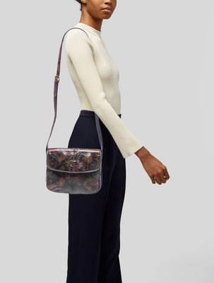 Fendi multi-colored python leather two-way crossbody - 2