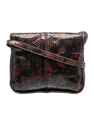 Fendi multi-colored python leather two-way crossbody - 4