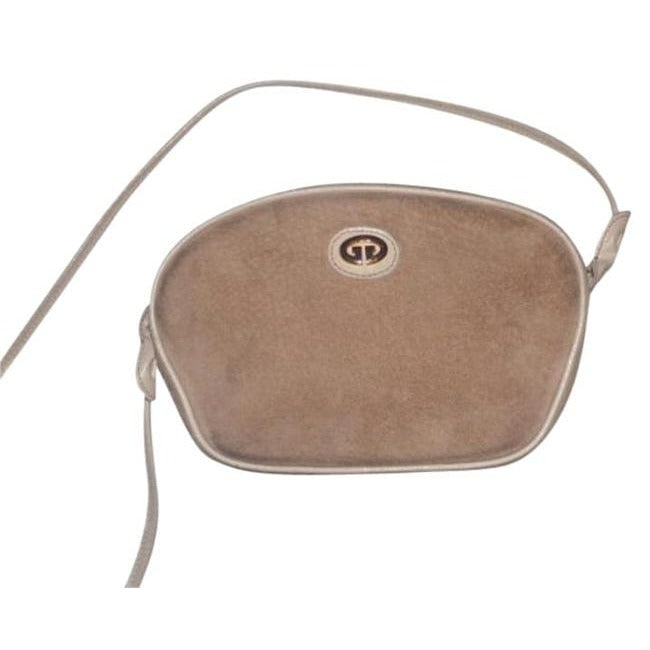 Gucci Vintage Beige Tan Suede And Leather Cross Body Bag: For sale is a unique, 1960's- 1970's, mod, Gucci, camel colored suede, petite, cross body or shoulder handbag with beige piping! It is a classic style that would be a great used as your everyday purse