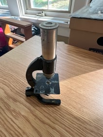 Vintage student microscope