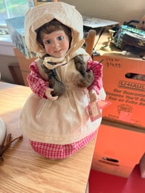 Porcelain collectorâ€™s doll