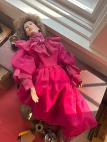 Porcelain Victorian-style doll