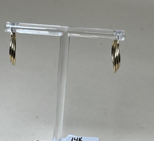 14k Yellow Gold Small Hoop Earrings
