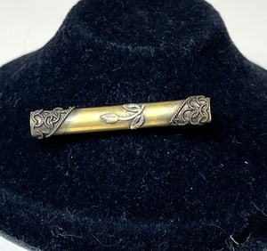 Antique 18k Yellow Gold Bar Pin or Brooch