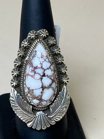 Hand Crafted Sterling Silver & Wild Horse Ring