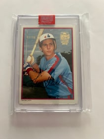 Signed Tim Wallach Baseball #47/60 Card