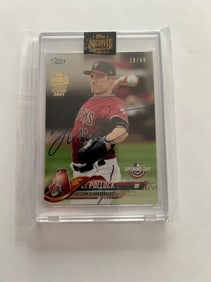 Signed A.J. Pollock Baseball #18/69 Card