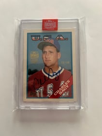 Signed Charles Magy Baseball #49/99 Card