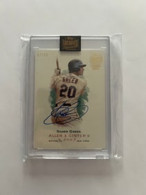 Signed Shawn Green Baseball #07/64 Card