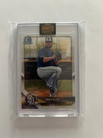 Signed Logan Allen Baseball #14/57 Card