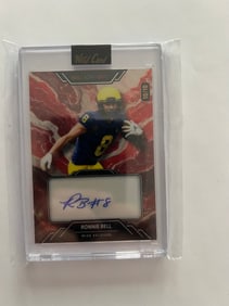 Signed Ronnie Bell Football #10/10 Card