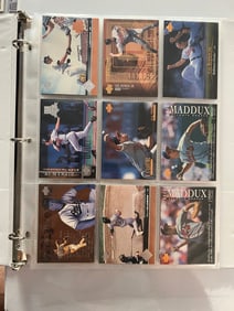 A Binder of 90 Baseball Cards