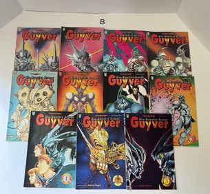 A lot of 11 Guyver Comic Books
