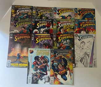 A lot of 14 Superman Collectible Comics Comic Books