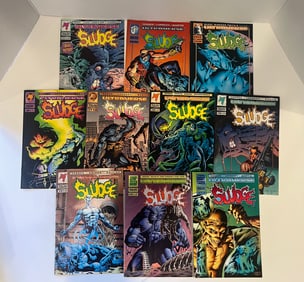 A Bundle of 10 Sludge Collectible Comics Comic Books