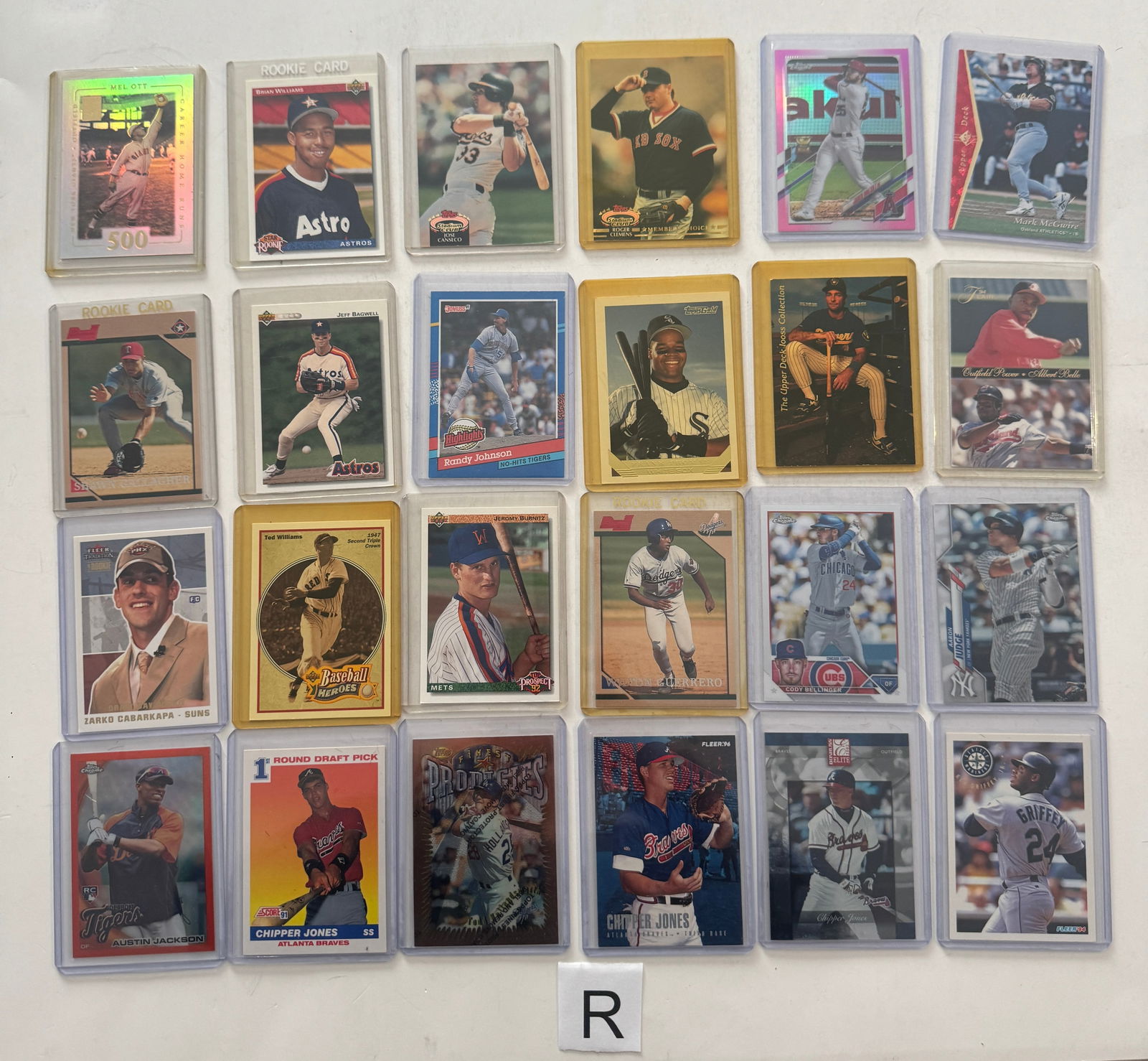 Baseball Cards In Plastic Sleevs (1 of 1)