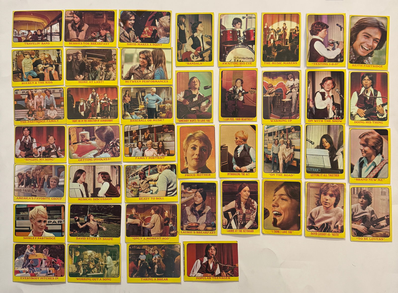 1971 Topps Partridge Family Cards: 1971 Topps Partridge Family Cards