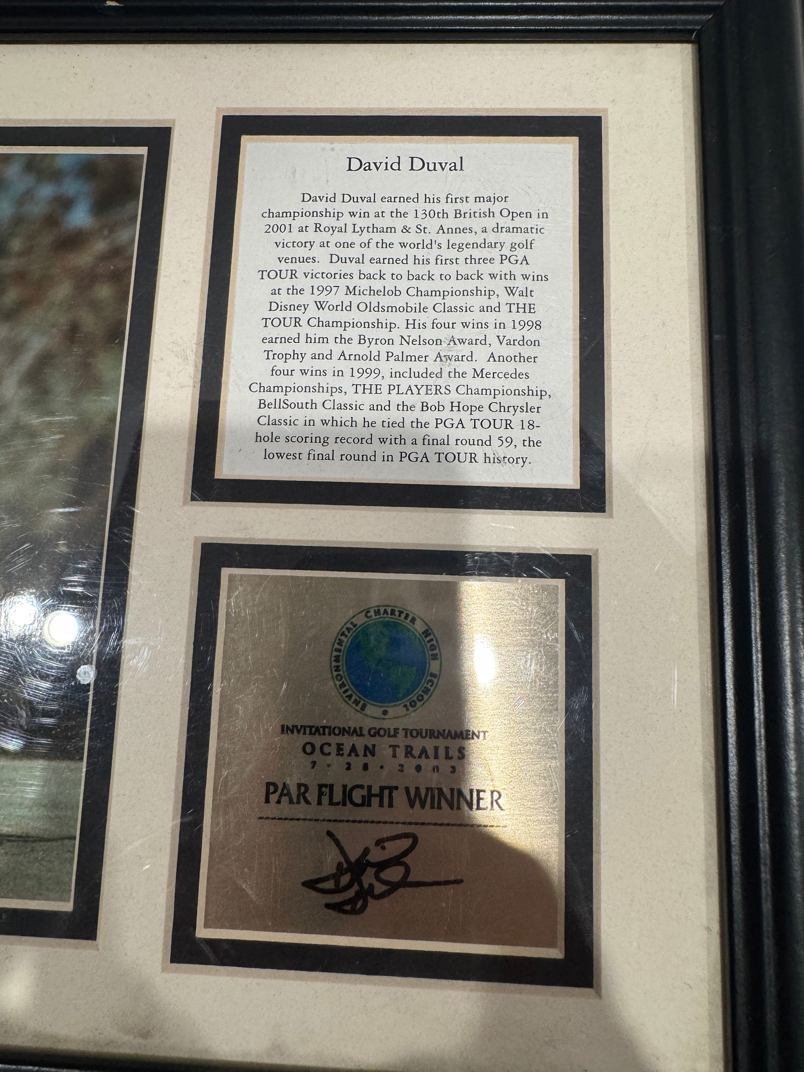 David Duval Memorabilia - 2