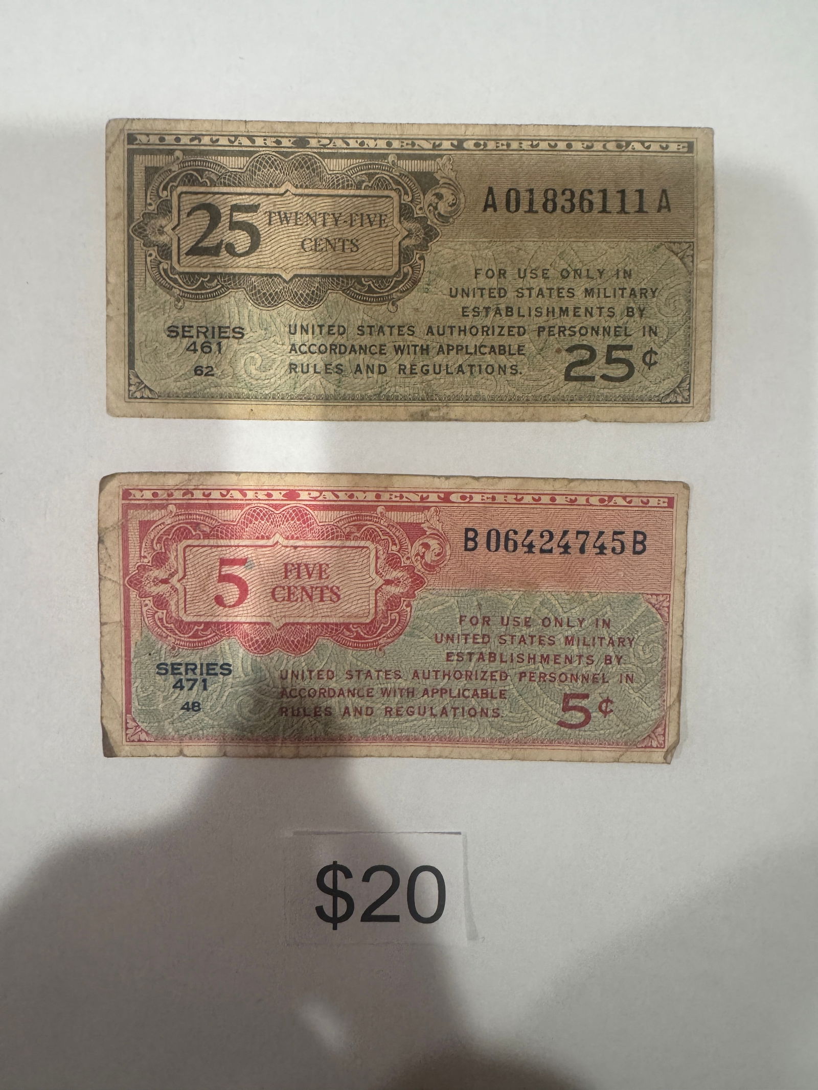 Military Payment Certificate (1 of 2)