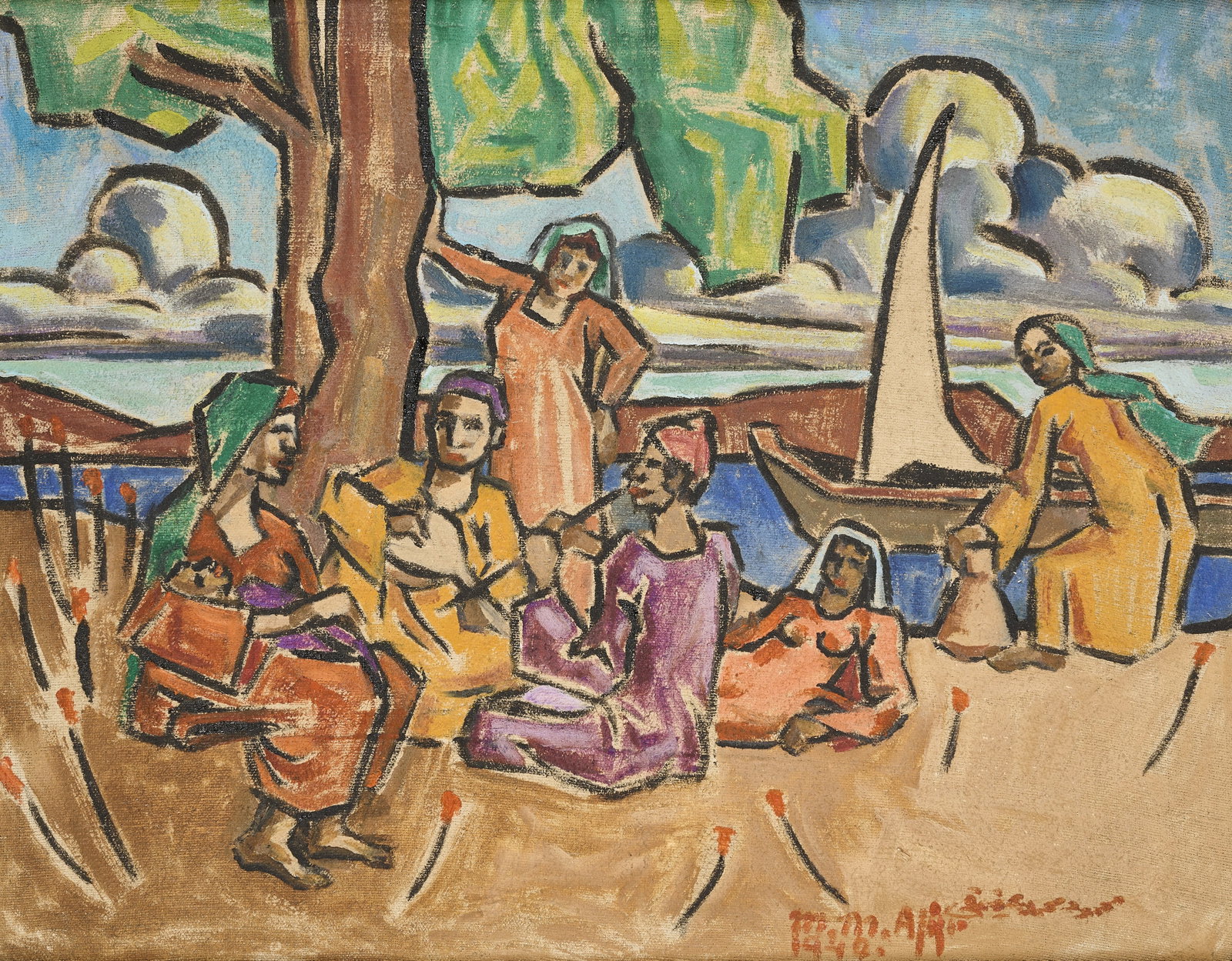 ‡ MAHMOUD AFIFI (EGYPTIAN 1920-1984) (1 of 3)