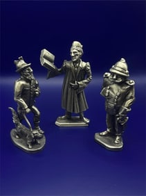 Vintage German Pewter Figures