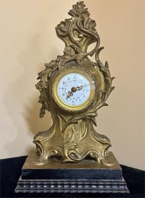 Miniature Antique Rococo Style clock